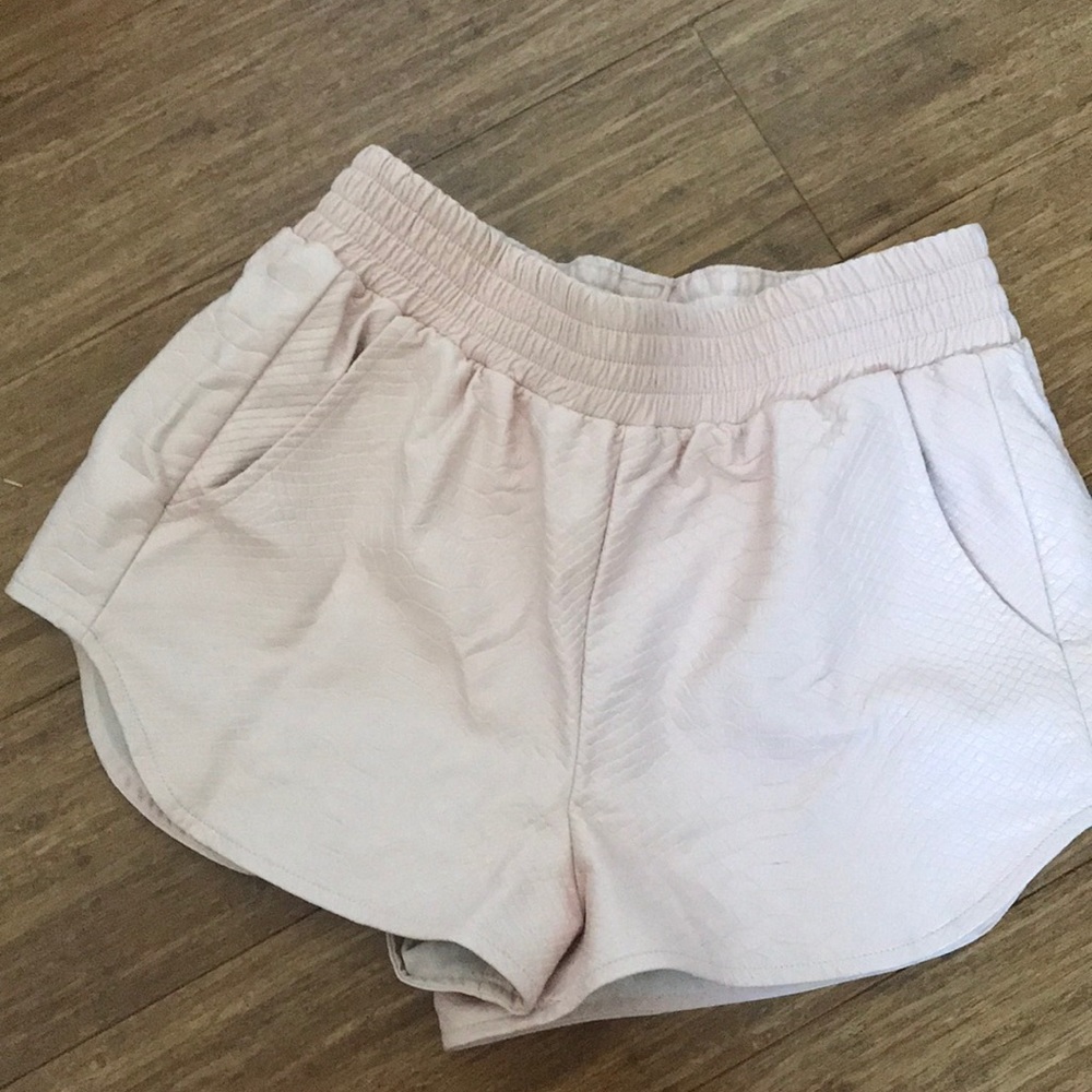 Lovers + Friends Embossed Croc Shorts